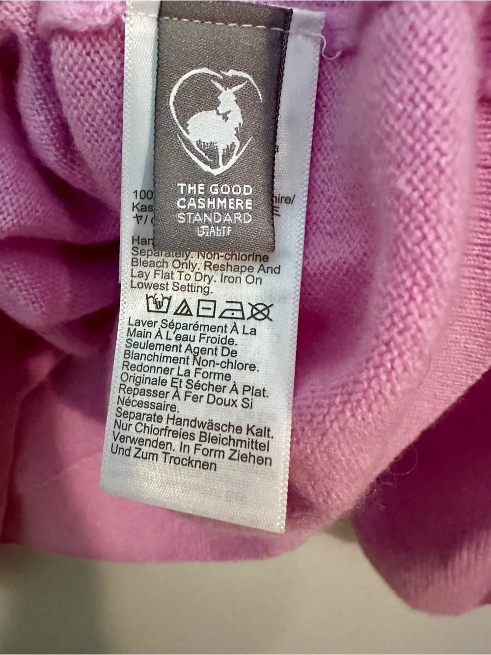 J.Crew Cashmere Relaxed V-Neck Sweater in Pink Size XXL